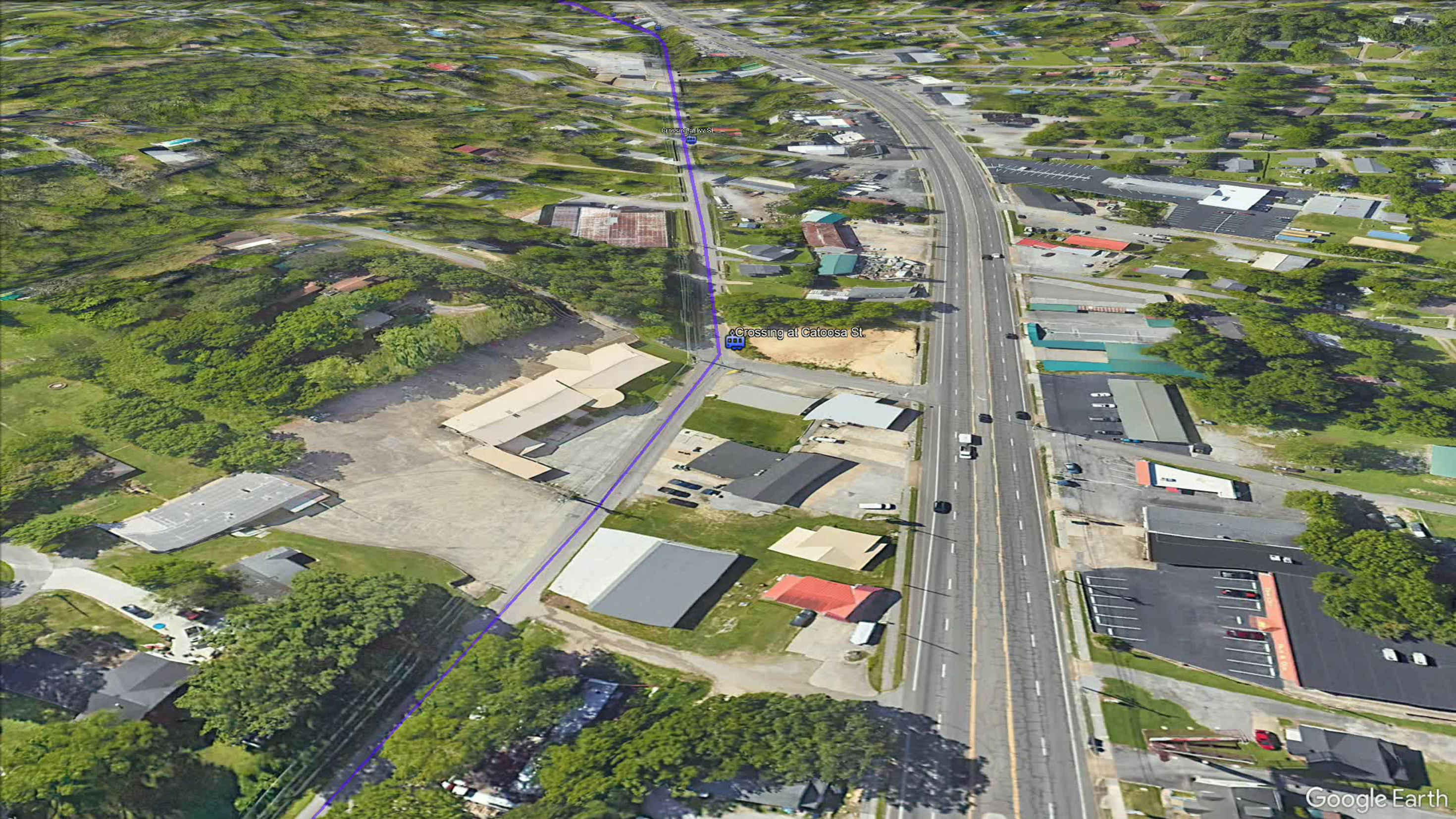 1917 Trolley Line to Fort Oglethorpe